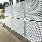 Ограждения временные перфорированные