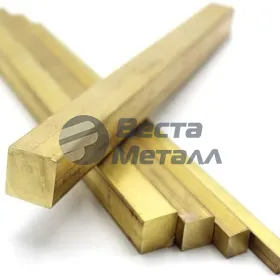 Латунный квадрат 8х8 ЛС59-1 Латунный квадрат 8х8 ЛС59-1