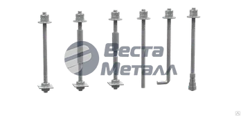 Фундаментный болт 6.1 20х450 Фундаментный болт 6.1 20х450