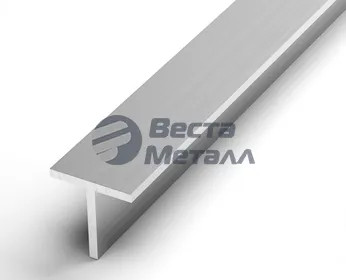 Тавр алюминиевый 50х25х2.5 3.2 м АД31Т1