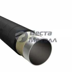 Труба УС-2 двухслойная стальная электросварная d89х4 Труба УС-2 двухслойная стальная электросварная d89х4