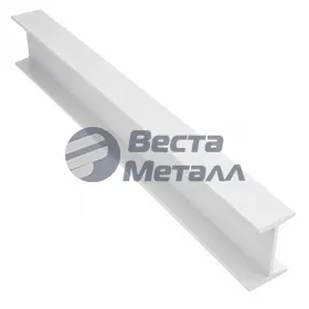 Алюминиевый двутавр 30х20х30х1.5 (1.0м) белый муар