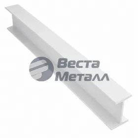 Алюминиевый двутавр 30х20х30х1.5 (2.0м) белый муар